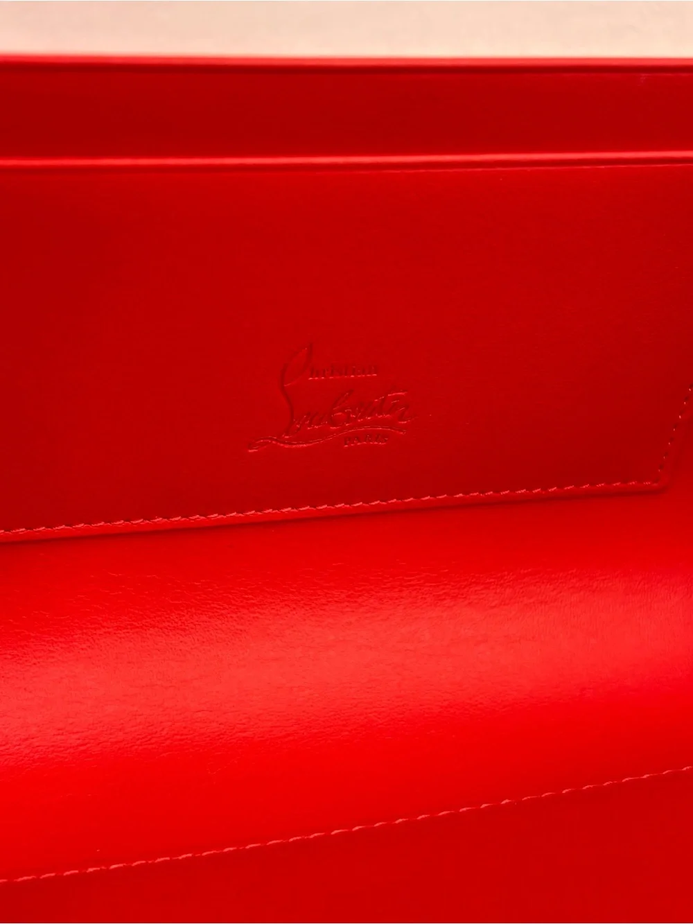 Women's Christian Louboutin Bettina nappa  lamb leather wallet on a chain